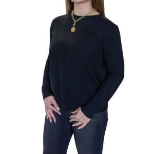 NEW YOLLY helen lightweight soft sweater in solid black